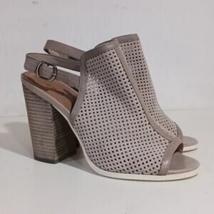 Kelsi Dagger Brooklyn Goya Taupe Heel Sandal sz 9.5